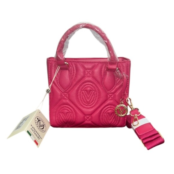 Valentino Orlandi Handbags - Valentino Orlandi Pink Quilted Handbag or crossbody NWT gold hardware Small